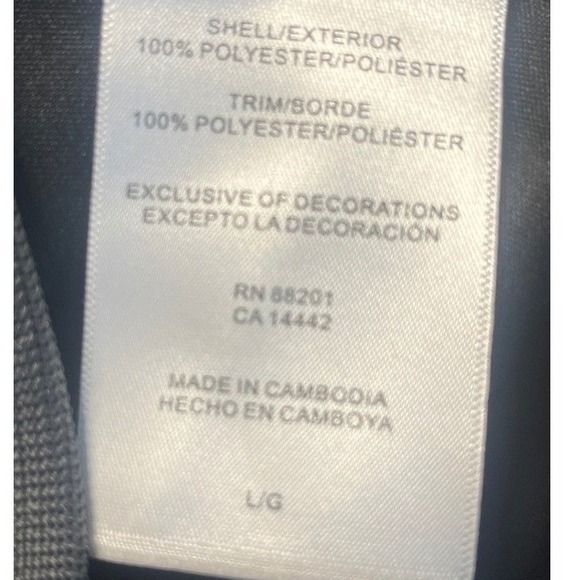 Mondetta Outdoor Project Gray Full Zip Hooded Jacket Wind Water Large Men's - Picture 7 of 8